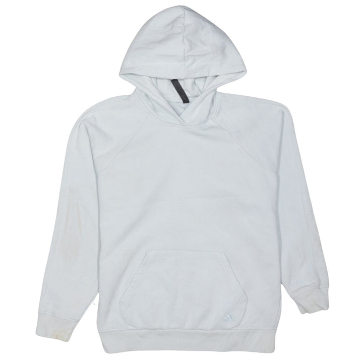 Adidas Womens Light Blue Pullover Hoodie XS Cotton Blend