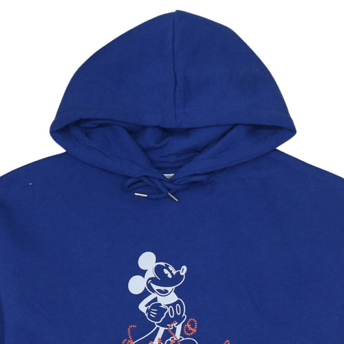 Primark Disney Blue Mickey Mouse Pullover Hoodie XS Unisex Adults