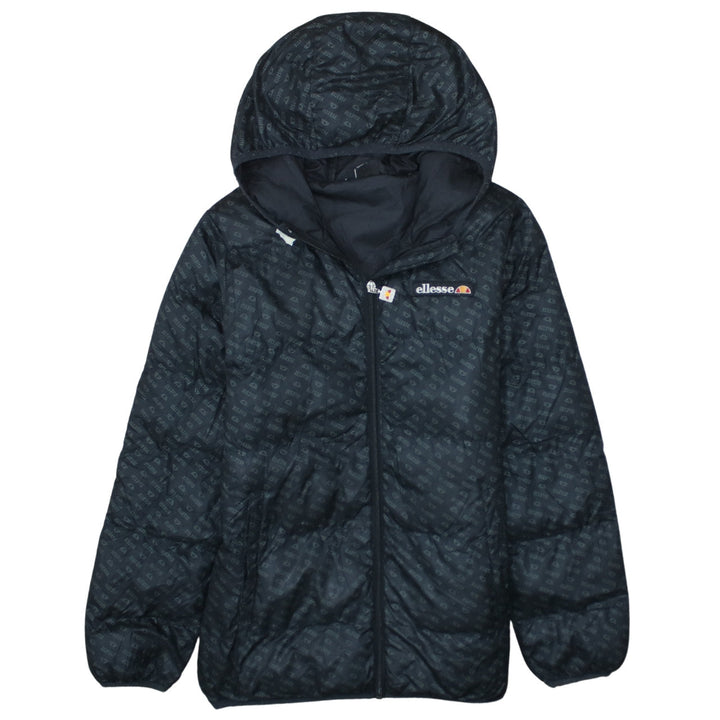 Ellesse Girls Black 12-13 Years Hooded Puffer Jacket