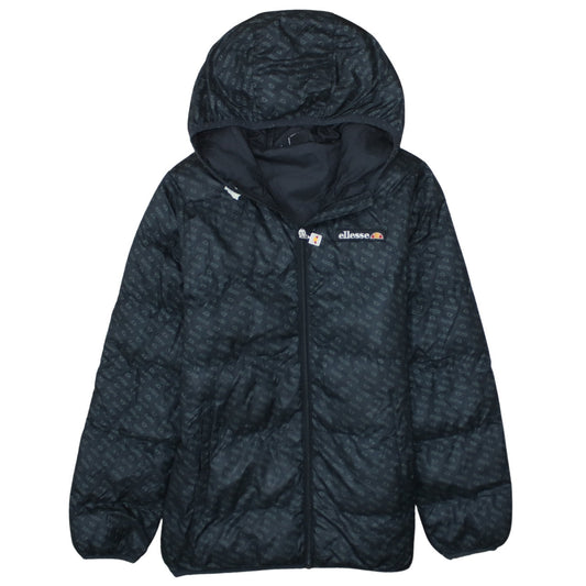 Ellesse Girls Black 12-13 Years Hooded Puffer Jacket