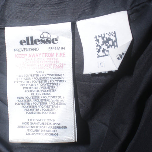 Ellesse Girls Black 12-13 Years Hooded Puffer Jacket