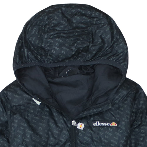 Ellesse Girls Black 12-13 Years Hooded Puffer Jacket