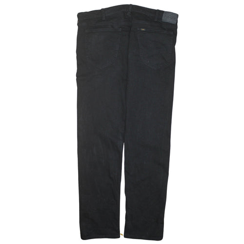 Lee Men's Black Daren Zip Fly Straight Denim Jeans W38 L32