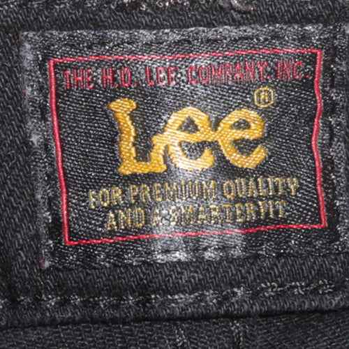 Lee Men's Black Daren Zip Fly Straight Denim Jeans W38 L32