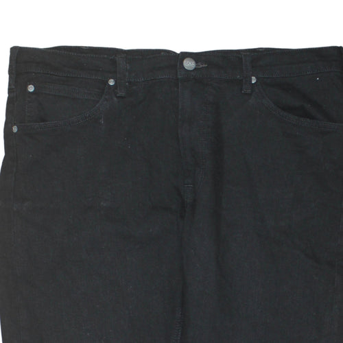 Lee Men's Black Daren Zip Fly Straight Denim Jeans W38 L32