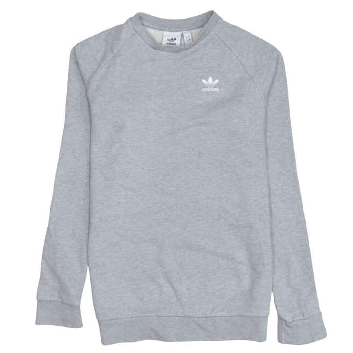 adidas Men's Grey XS Pullover Logo Sweatshirt