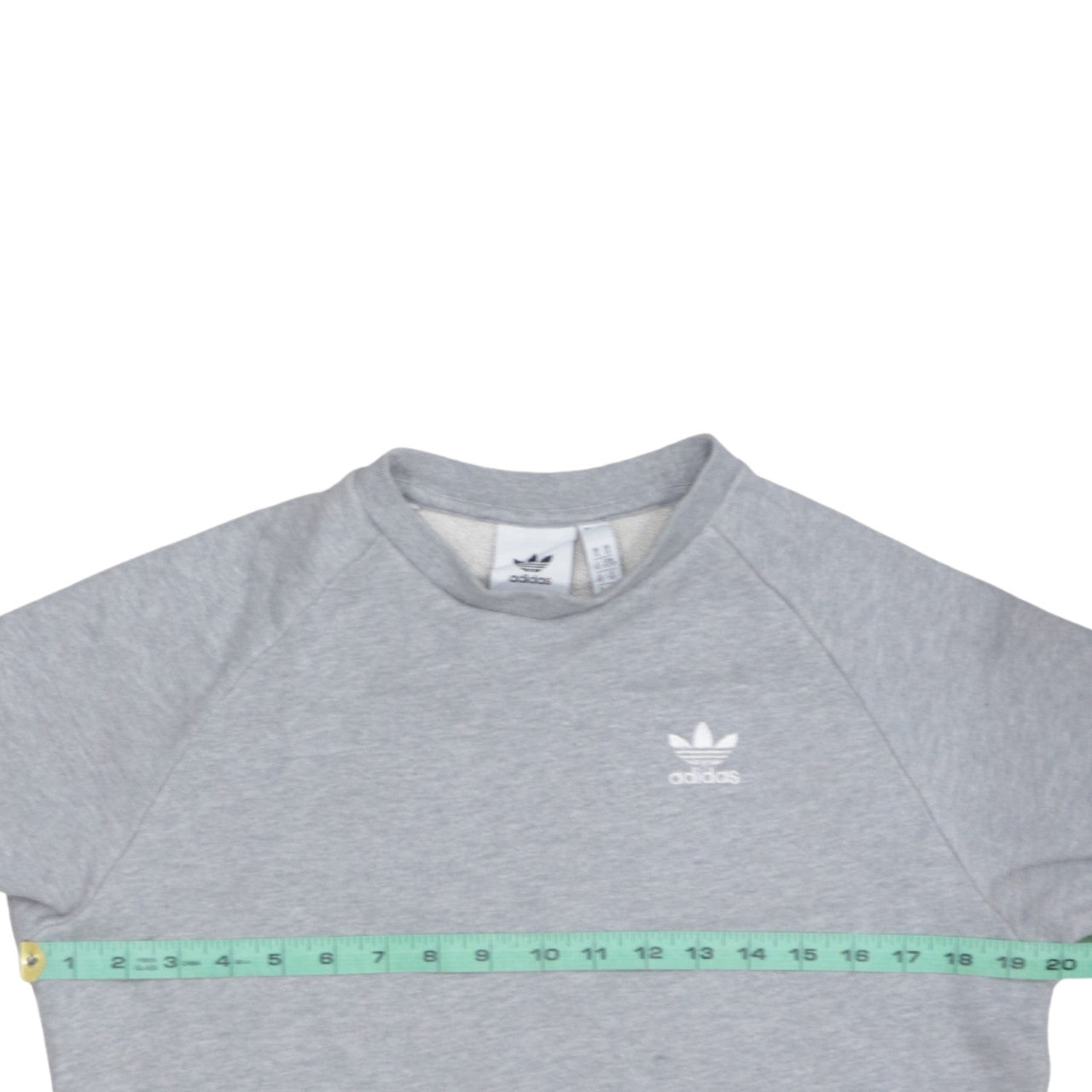 adidas Men's Grey XS Pullover Logo Sweatshirt