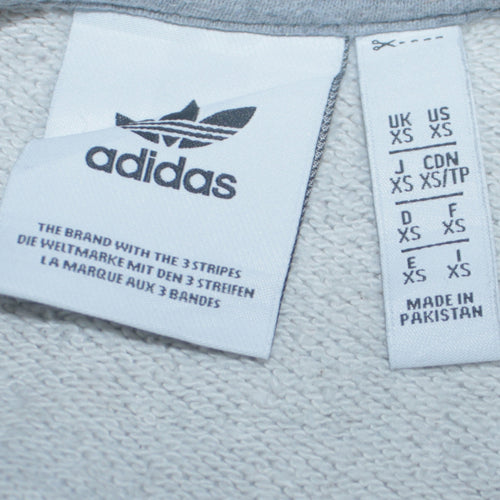 adidas Men's Grey XS Pullover Logo Sweatshirt