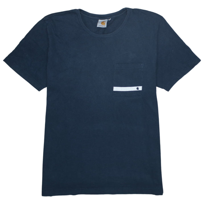 Carhartt Men's Blue Regular Fit Crew Neck Short Sleeve Cotton T-Shirt M
