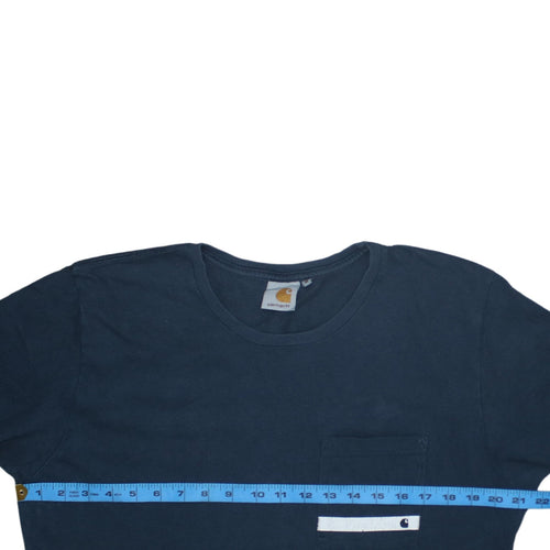 Carhartt Men's Blue Regular Fit Crew Neck Short Sleeve Cotton T-Shirt M