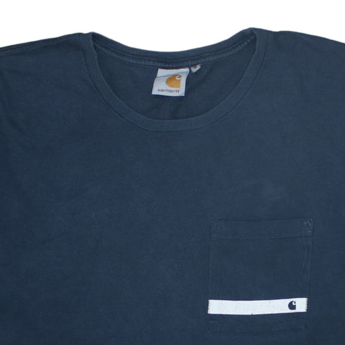 Carhartt Men's Blue Regular Fit Crew Neck Short Sleeve Cotton T-Shirt M