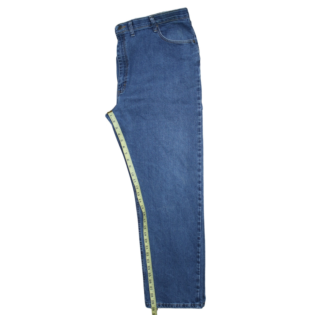 Wrangler Men Blue 44x30 Regular Fit Straight Denim Jeans