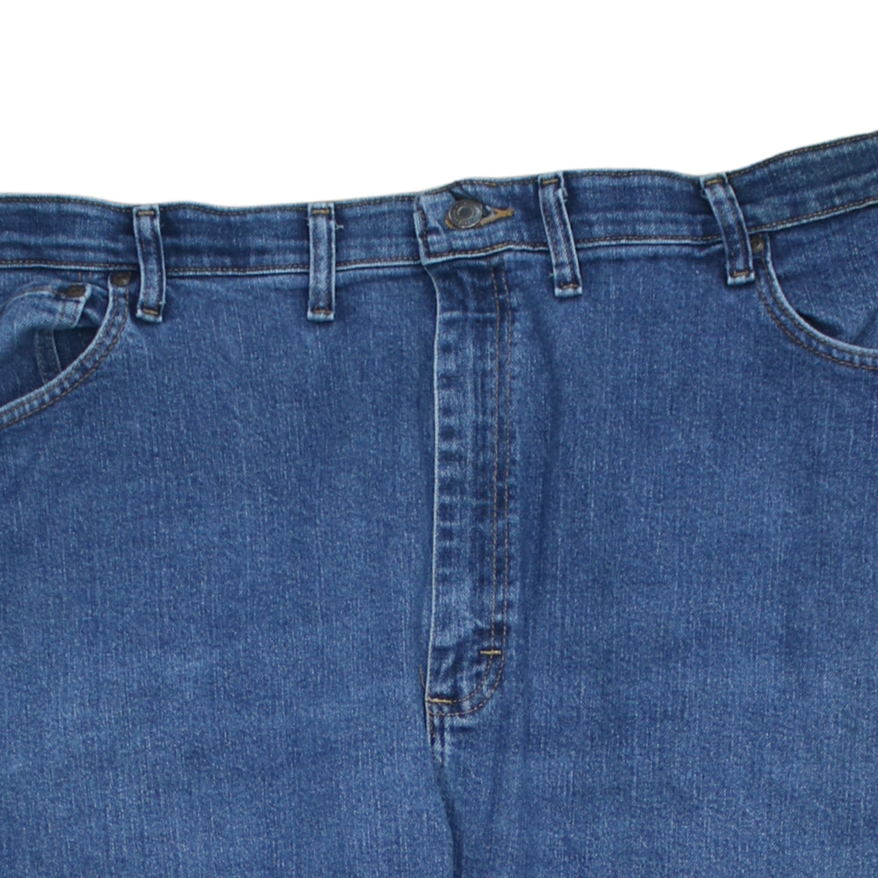 Wrangler Men Blue 44x30 Regular Fit Straight Denim Jeans