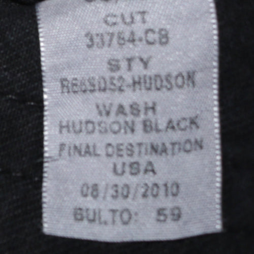 Ralph Lauren Men’s Black Straight Jeans 38x32 Hudson Wash Classic Fit