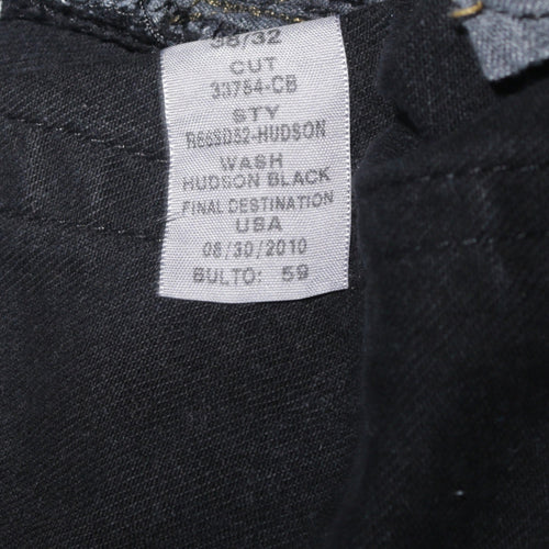 Ralph Lauren Men’s Black Straight Jeans 38x32 Hudson Wash Classic Fit