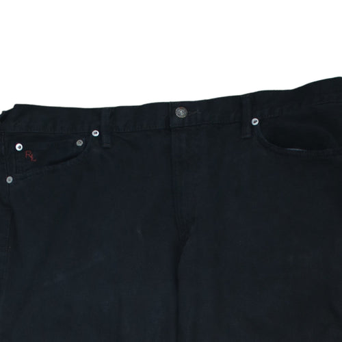 Ralph Lauren Men’s Black Straight Jeans 38x32 Hudson Wash Classic Fit