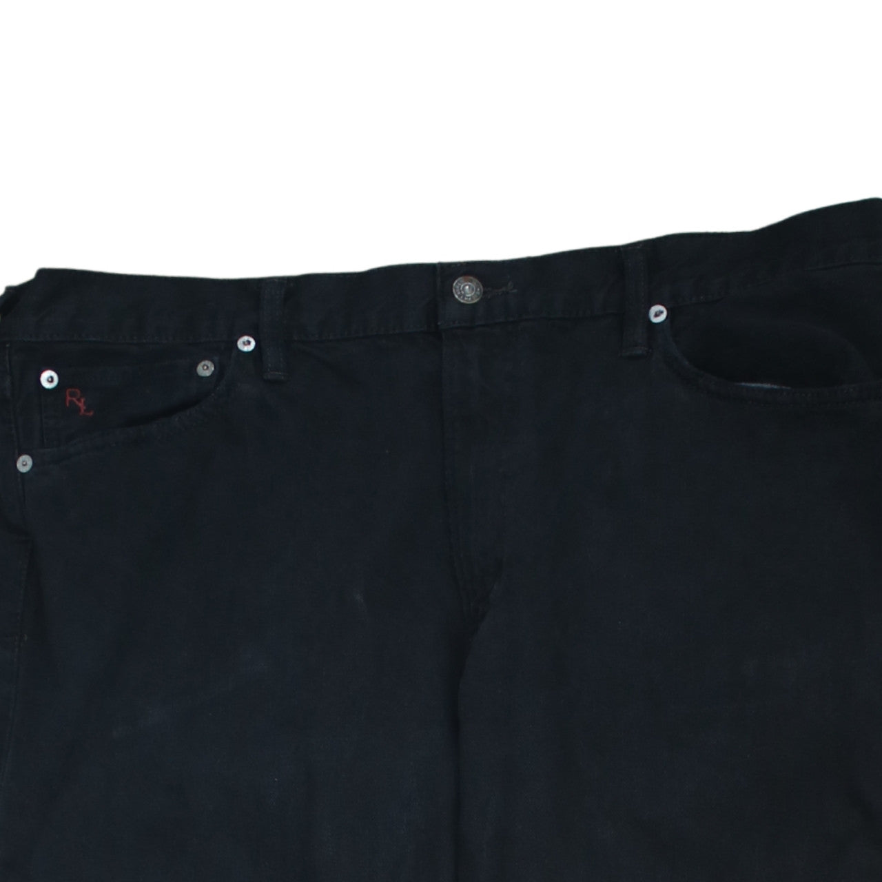 Ralph Lauren Men’s Black Straight Jeans 38x32 Hudson Wash Classic Fit