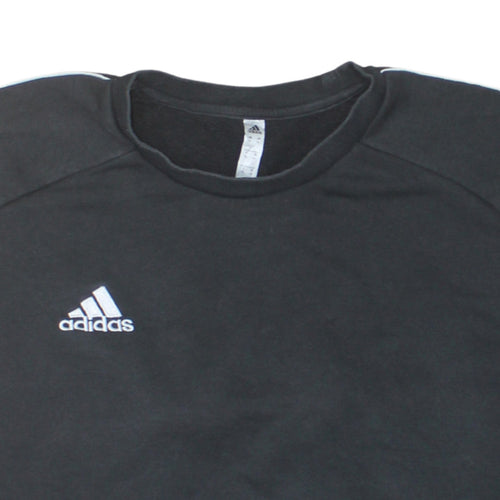 Adidas Men's Black XL Crew Neck Pullover Sweatshirt Sports Style