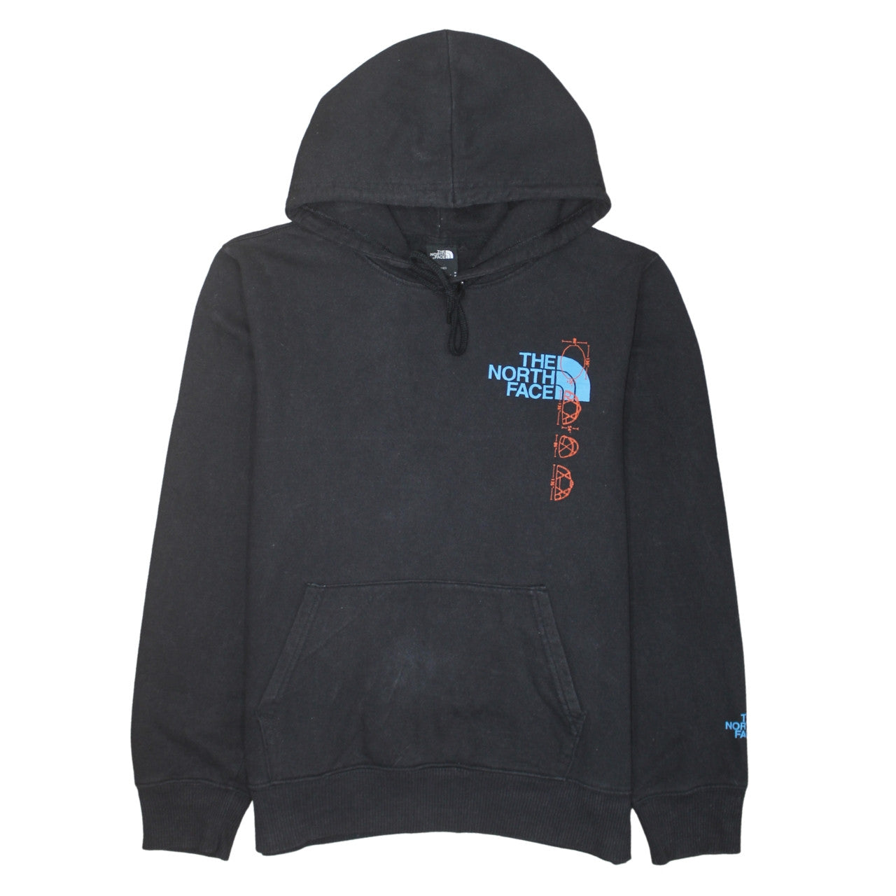The North Face Men's Black Pullover Hoodie M Graphic Logo Outdoor
