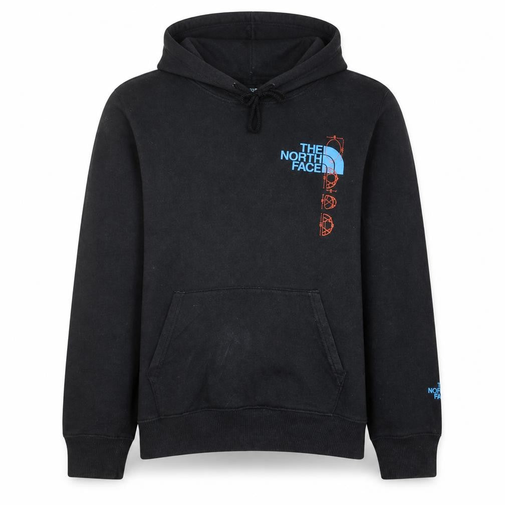 The North Face Men's Black Pullover Hoodie M Graphic Logo Outdoor