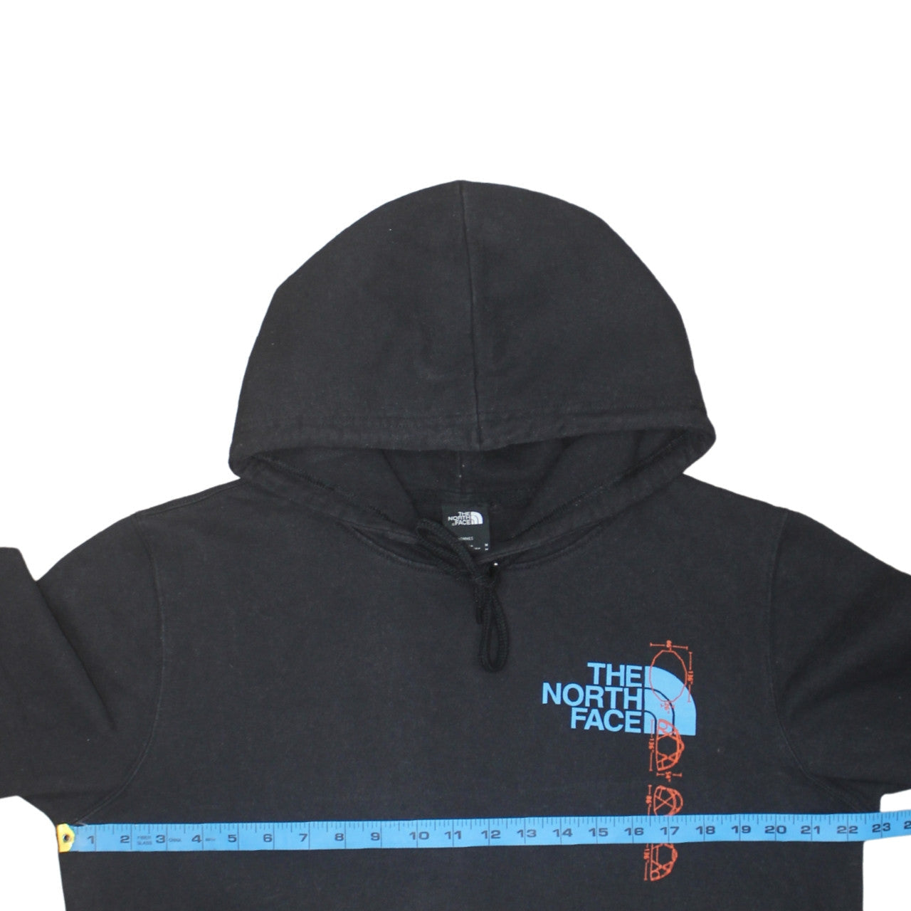 The North Face Men's Black Pullover Hoodie M Graphic Logo Outdoor