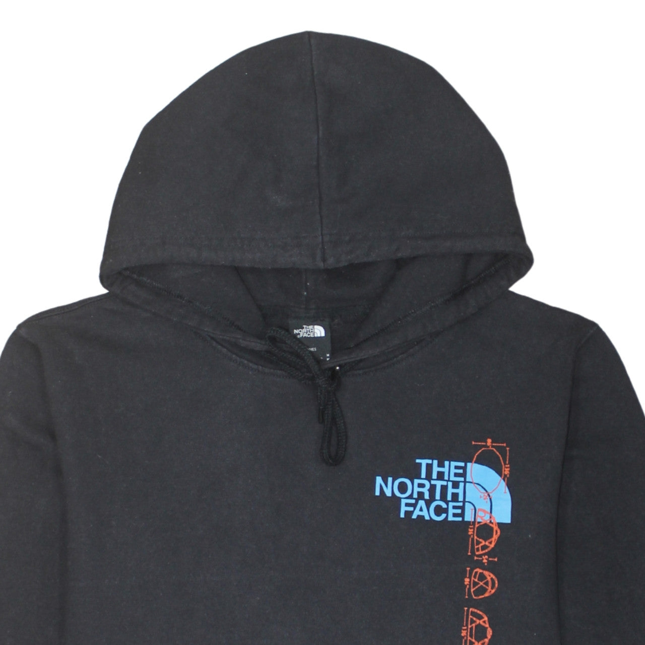 The North Face Men's Black Pullover Hoodie M Graphic Logo Outdoor
