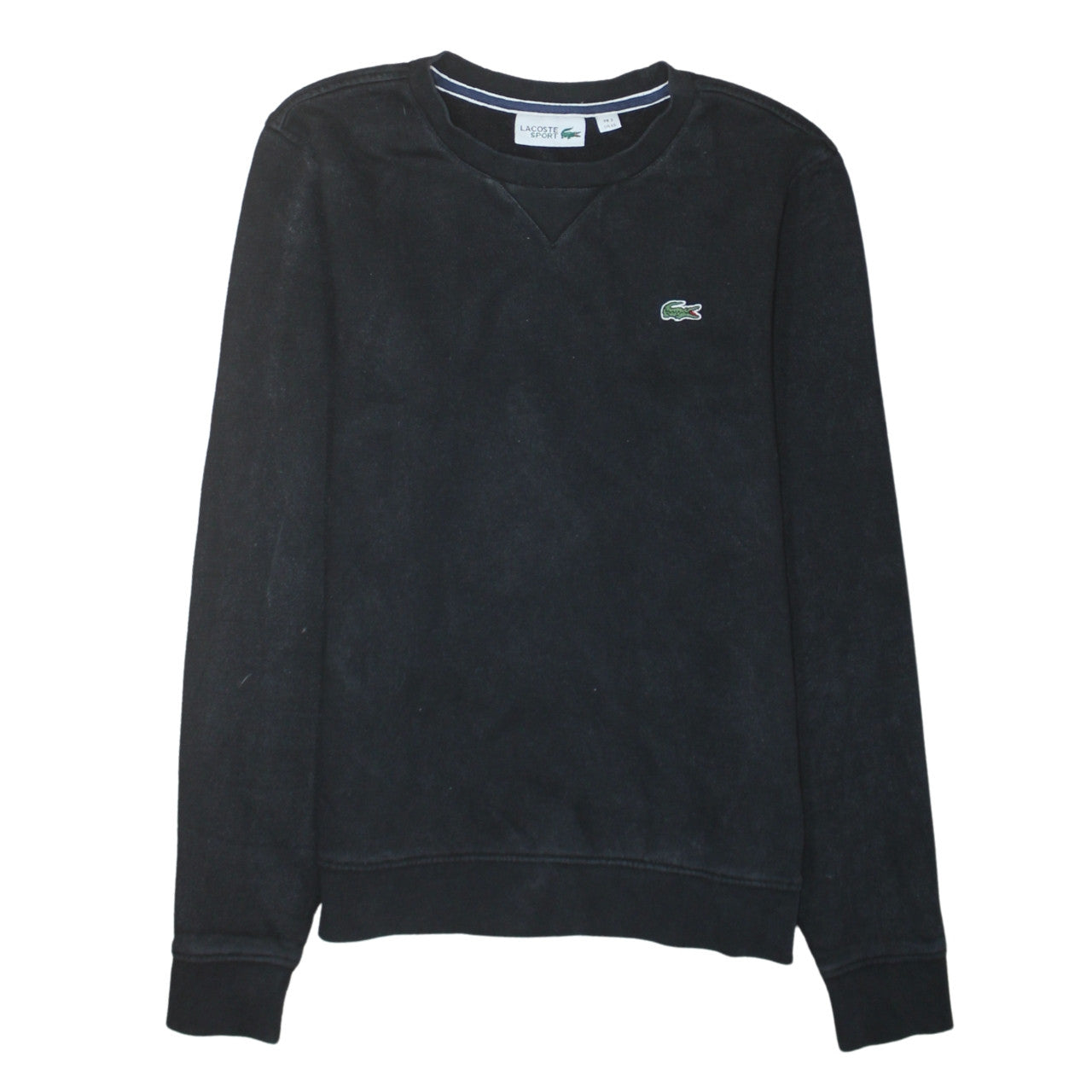Lacoste Sport Womens Black XS Pullover Sweatshirt Cotton Blend