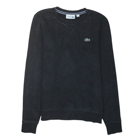 Lacoste Sport Womens Black XS Pullover Sweatshirt Cotton Blend