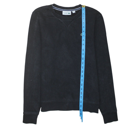 Lacoste Sport Womens Black XS Pullover Sweatshirt Cotton Blend