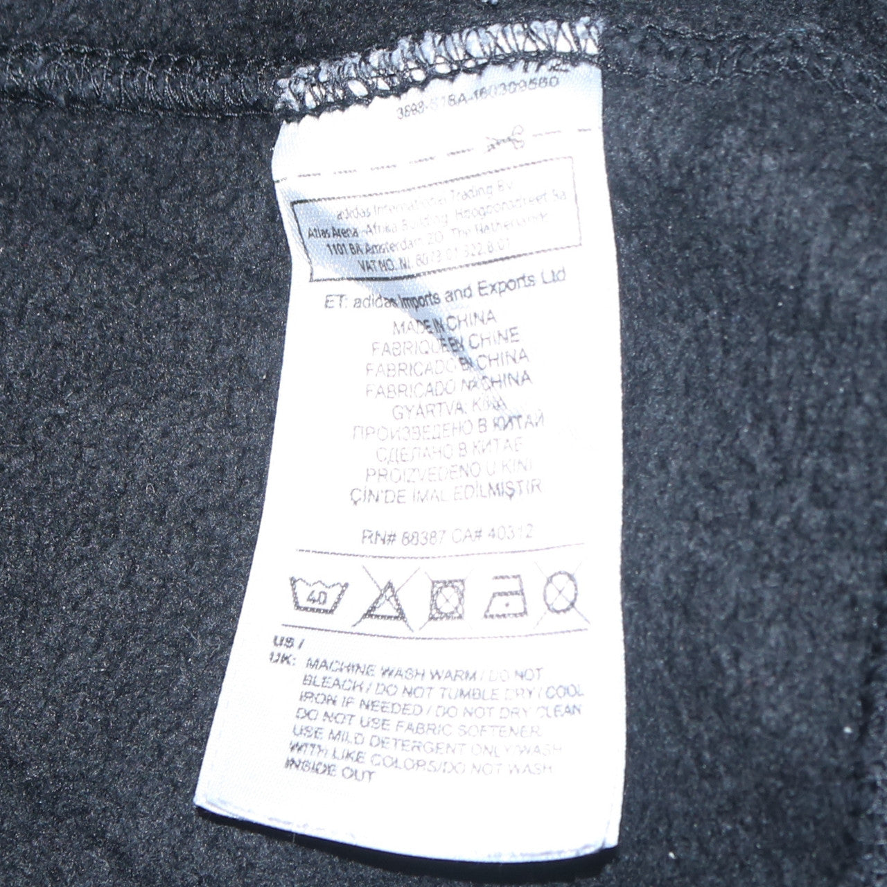Adidas Men’s Black Maori All Blacks Pullover Hoodie Size M
