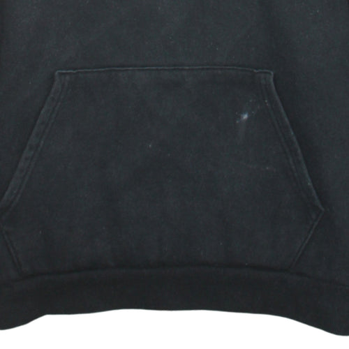Puma Mens Black Pullover Hoodie M Logo Fleece Sportswear