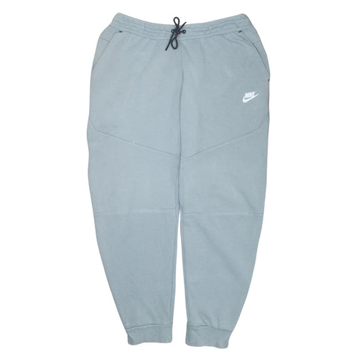 Nike Men's Grey Jogger Sweatpants L Tapered Fit Drawstring Soft Cotton