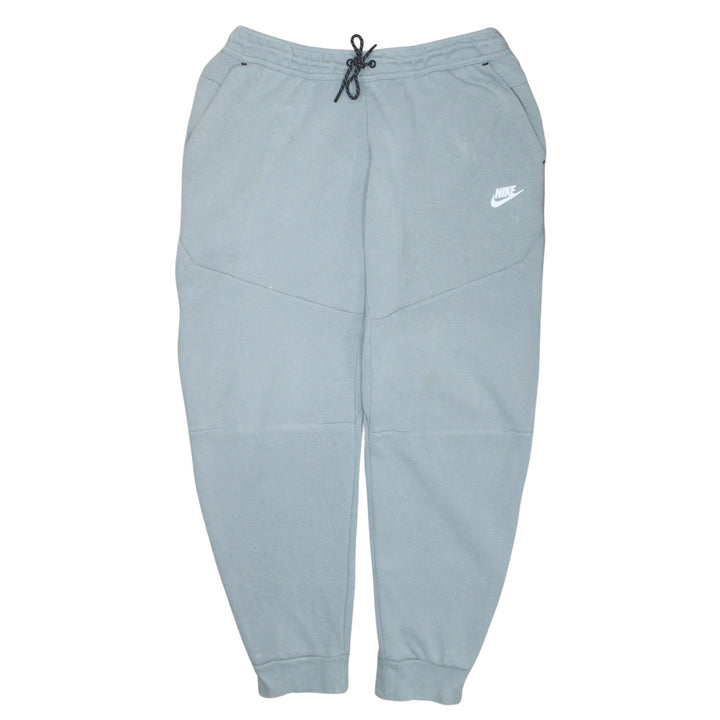 Nike Men's Grey Jogger Sweatpants L Tapered Fit Drawstring Soft Cotton
