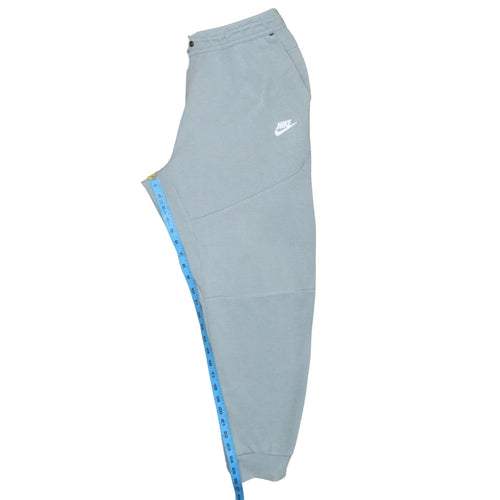 Nike Men's Grey Jogger Sweatpants L Tapered Fit Drawstring Soft Cotton