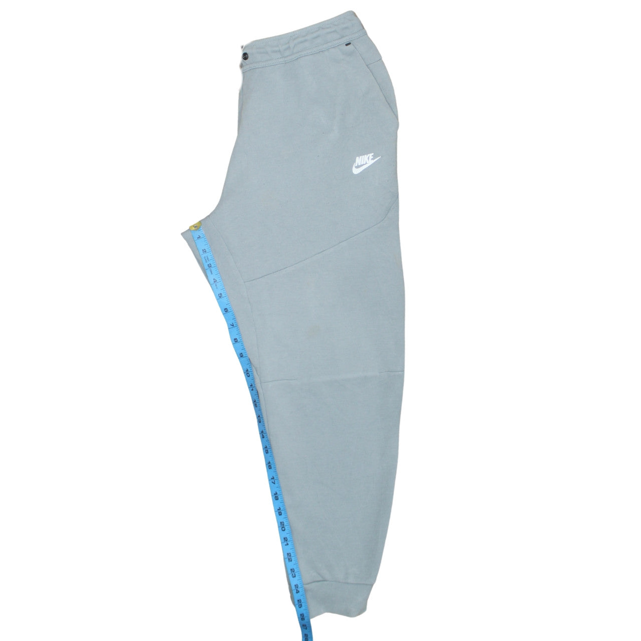 Nike Men's Grey Jogger Sweatpants L Tapered Fit Drawstring Soft Cotton
