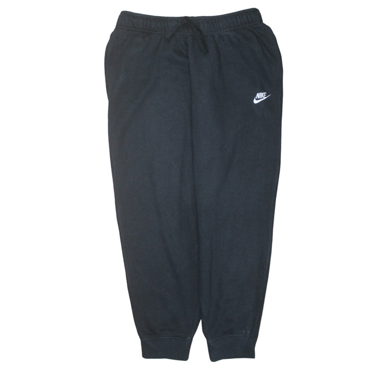 Nike Womens Black L Jogger Fleece Sweatpants Cotton Blend Activewear