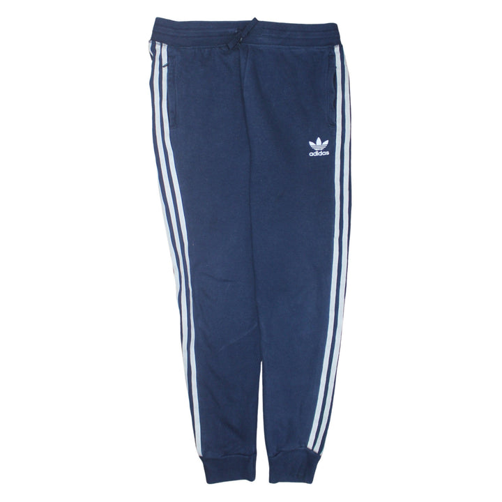 Adidas Boys Blue 13-14 Years Jogger Trousers with Side Stripes