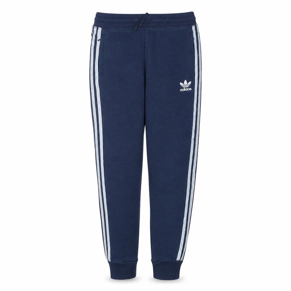 Adidas Boys Blue 13-14 Years Jogger Trousers with Side Stripes