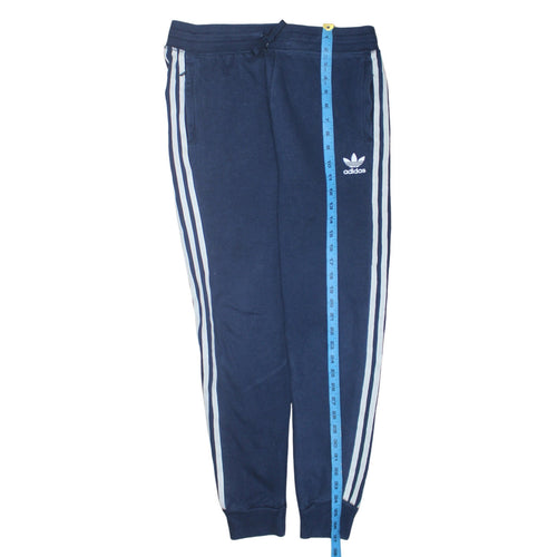Adidas Boys Blue 13-14 Years Jogger Trousers with Side Stripes