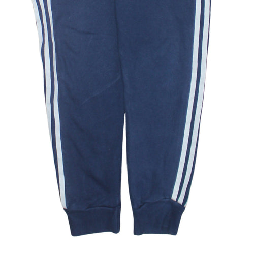 Adidas Boys Blue 13-14 Years Jogger Trousers with Side Stripes