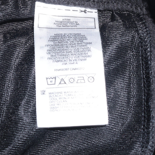 adidas Boys Black Jogger Sweatpants 16 Years Regular Fit Activewear Trousers