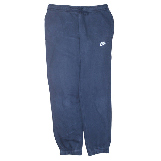 Nike Men's Blue Jogger Sweatpants M Regular Fit Fleece Trousers