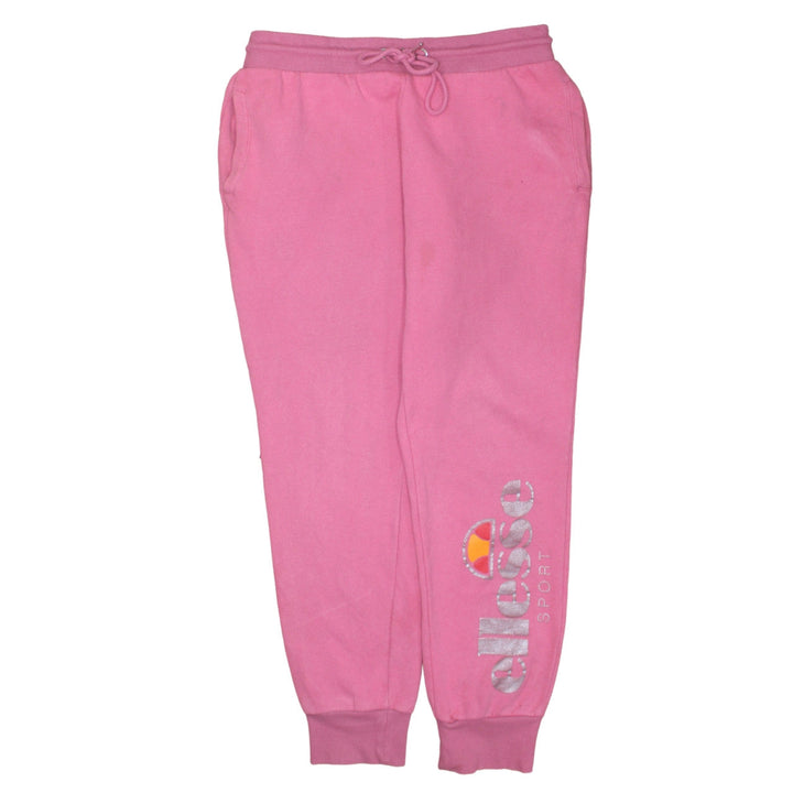 Ellesse Womens Pink Jogger Sweatpants Size 14 Cotton Blend