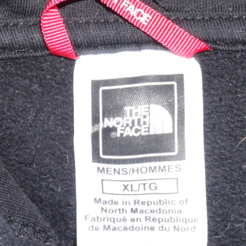 The North Face Men's Black XL Full Zip Hoodie Team Graphic