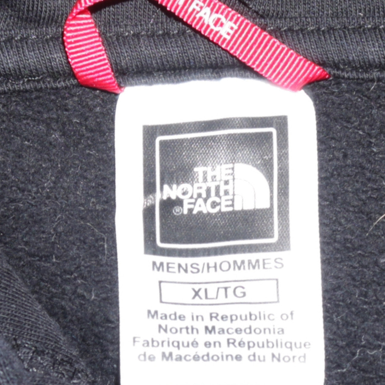 The North Face Men's Black XL Full Zip Hoodie Team Graphic