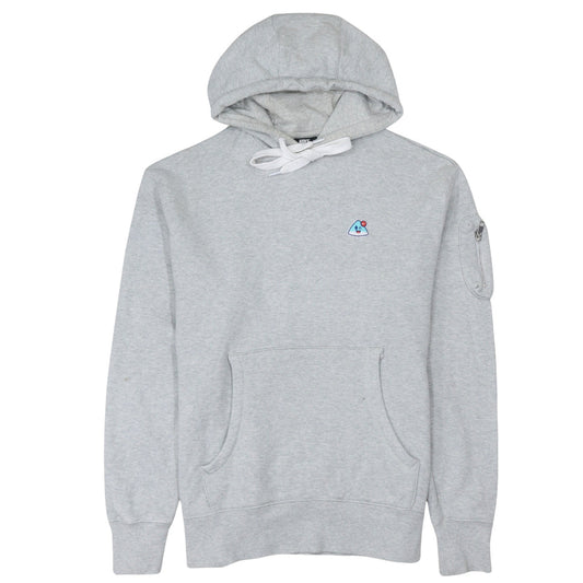 Nike Men's Grey Pullover Hoodie L Embroidered Graphic Cotton