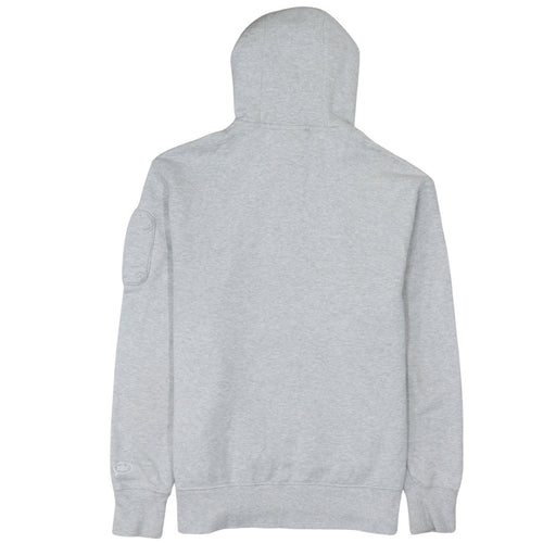 Nike Men's Grey Pullover Hoodie L Embroidered Graphic Cotton