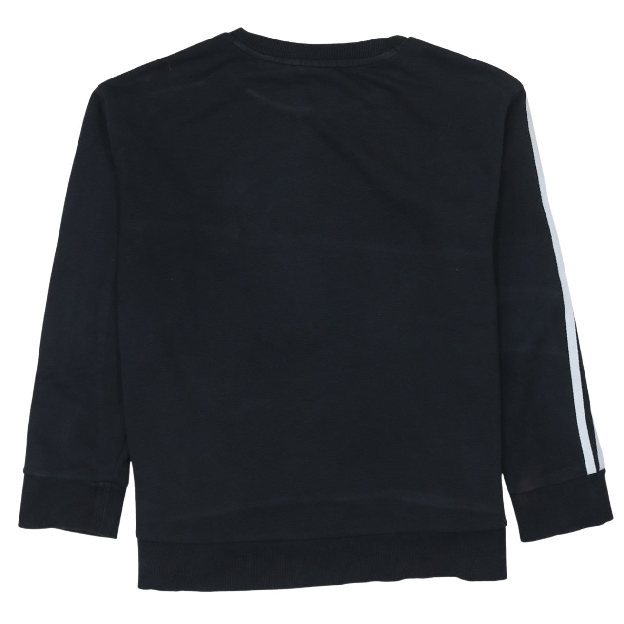 Adidas Womens Black Crew Neck Pullover Sweatshirt Size 10 UK