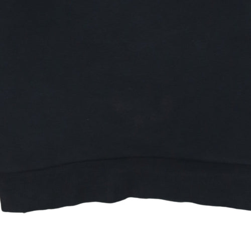 Adidas Womens Black Crew Neck Pullover Sweatshirt Size 10 UK
