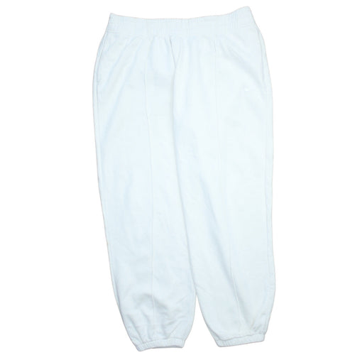 Nike Women's White XL Fleece Jogger Sweatpants Activewear Trousers